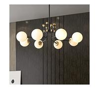 Fashion Magic Bean Chandelier Milk White Glass Lampshade Pendant Nordic Postmodern Ceiling Lighting Fixture for Bedroom Dining Room Living RoomSt Light Fixture(8ligh