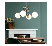 Fashion Magic Bean Chandelier Milk White Glass Lampshade Pendant Nordic Postmodern Ceiling Lighting Fixture for Bedroom Dining Room Living RoomSt Light Fixture(4ligh