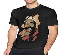 Fashion Marvin Gaye Unisex 100% Cotton Short-Sleeve T-Shirts Black L