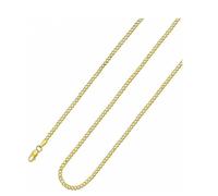 Fashion Men 1 Gold Necklace Cuban Chain Necklace for Men Jewelry 26 Pulgadas Collar de Copa de Vino, metal, Sin gemas