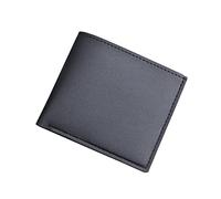 Fashion Men ID Short Wallet Solid Color Bag Oepn Purse Multiple Card Slots Clutch Bag Handy-hüllen Geldbörsen (Black, One Size)