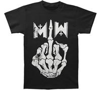 Fashion Men's Summer T-Shirt Motionless In White Men's Middle Finger T-Shirt Men Cotton T Shirt Black