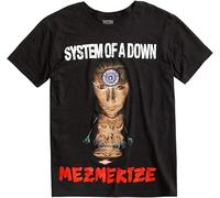 Fashion Mens T Shirt Printed System A Down Mezmerize T Shirt Mens Personality T Shirt Casual ShirtBlack Men's