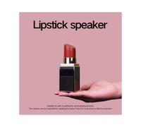 Fashion Mini Portable Lipstick styling Bluetooth 5.0 Wireless Speaker HIFI Stereo Subwoofer Speakerphone Sound Boom Bass Box