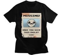 Fashion Missing Vintage The Binding of Isaac T-Shirt for Men Short-Sleeve Video Game Tshirt Summer Cotton tee Shirt Merch Gift T-Shirt Black M