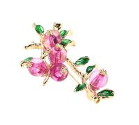 Fashion Persimmon Unique Safety Pin Fall Clothing Autumn Lapel Brooch Jewelry Distinctive Fruit Accessory for Women