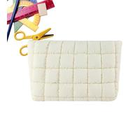 Fashion Pouch - Solid Color Quilted Bag, Large Capacity Clutch, Feature for Birthday Christmas Cosmetic Toiletry Personal Accessories, Women Phone Glasses,Multi Color