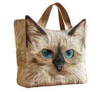 Fashion Print Handbag - Oxford Cloth Bag, Shopping Tote with Stylish Carry Use, Lightweight Design, Spacious Interior, Accessory Bag for Mobile Phone Cosmetics Vacation Party Beach Business Trips Girl