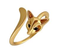 Fashion Rings Set, Adjustable Open Ring Jewelry, 2cm Cute Fox Design Tarnish Resistant Ring, Women Jewelry Gift for Birthday Valentines Holiday Use, Elegant Wear Accessory for Daily Fashion Outfit Use