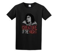 Fashion Rocky Horror Picture Show Creature of The Night Unisex 100% Cotton Short-Sleeve T-Shirts Black L