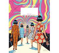 Fashion Runway 60s Unlined Notebook - 8,5x11 in - 100 pages: 1960’s Retro Cover Design | Large Unlined Sketchbook & Creative Journal for Teens and ... Pages with Vintage Catwalk Corner Graphic.