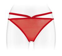 Fashion Secret - Tanga abierta a la entrada-piernas, malla fina, transparente, talla única, 1