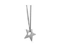 Fashion Simple Vintage Antique Silver Color Irregular Hollow Star Necklace
