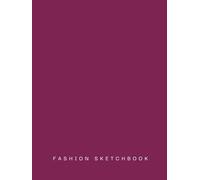 Fashion Sketchbook Portfolio with Figure Template, Hard Cover: Fashion Figure Template Sketchbook: Croquis Sketch Pad for Fashion Design Drawing and Illustration