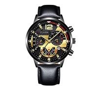 Fashion Sport Gmdb800sc-1b - Reloj de pulsera analógico de cuarzo para hombre con carcasa de cuero inoxidable, E., talla única
