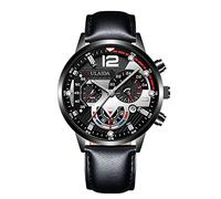 Fashion Sport Gmdb800sc-1b - Reloj de pulsera analógico de piel inoxidable para hombre, F., One Size