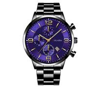 Fashion Sport - Reloj de pulsera analógico de cuarzo para hombre con carcasa de acero inoxidable, G, talla única