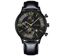 Fashion Sport - Reloj de pulsera analógico de cuarzo para hombre, correa de acero inoxidable, sin batería, H, talla única
