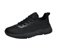 Fashion Spring and Summer Men Sports Shoes Flat Bottom Lightweight Mesh Breathable Slip On Comfortable Solid Color Simple Features: Wasserfeste Schuhe Herren 43, Negro , 44 EU