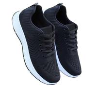 Fashion Spring and Summer Men Sports Shoes Flat Bottom Lightweight Mesh Breathable Slip On Comfortable Solid Color Simple Características: Zapatos plegables para hombre, Negro , 42 EU