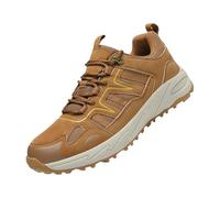 Fashion Spring and Summer Men Sports Shoes Flat Bottom Lightweight Mesh Breathable Slip On Comfortable Solid Color Simple Features: Black Shoes Herren Sneaker, amarillo, 40 EU