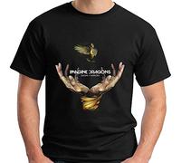 Fashion Tour Smoke Mirrors Tour Imagine Dragons Music ens Camiseta para hombre, Negro , XL