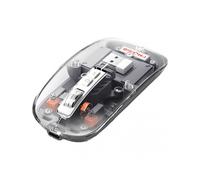 Fashion Transparent Bluetooth-Compatible Wireless Mouse Portable Cordless Quiet Mouse for PC Notebook Laptops