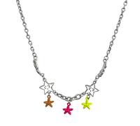 Fashion Trend Light Luxury Collarbone Chain Temperament Simple Cold Five Points Star Necklace Collarbone Chain Necklace, talla única, como se describe, como se describe