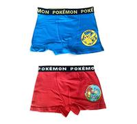 Fashion UK Bragas Boxer Pokemon Slip Niño Elástico Paquete de 2, multicolor, 8 años