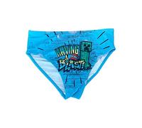 Fashion UK Calzoncillos de Baño Oficiales de Minecraft - Bañador de Poliéster - Disfraz de Niño - Disfraz Piscina (FR/ES, Edad, 5 años, 6 años, Regular, Azul Cielo)