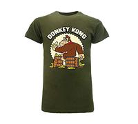 Fashion UK Camiseta Donkey Kong Super Mario Bros original verde oscuro