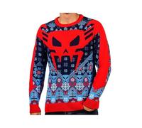 Fashion UK Jersey de Navidad Spider Man, Azul Rojo, L