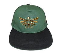 Fashion UK Legend of Zelda-Snapback Cap-Symbol Gorro, Verde y Negro, Talla única Unisex Adulto