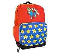 Fashion UK Super Mario and Luigi Mochila escolar para niños, pequeña y fácil de llevar, 28 cm, poliéster, con cremallera, multicolor, Taglia, multicolor, Taglia