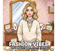 Fashion Vibes Coloring Book: Adorable Fashion Looks, Cozy Everyday Moments, and Stylish Scenes to Color
