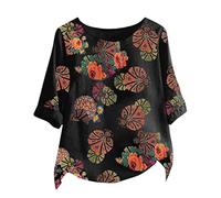 Fashion Women Short Sleeve Printed O-Neck Ladies T-Shirt Tops Short Peto Mujer, amarillo, XL