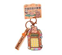 FASHION YO Calculadora de bolsillo, funciones clásicas y avanzadas, calculadora de escritorio con pantalla LCD grande y botón sensible, función estándar para oficina, hogar, escuela (Capybara)