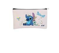 FASHION YO Estuche grande 3D para niñas y niños, diseño de castillo de princesa, alta capacidad, resistente al agua, suministros escolares, regalos de papelería, Stitch 02, Estuche grande 3D para