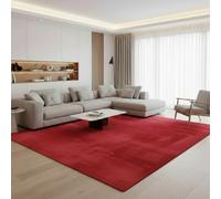 Fashion4Home - Alfombra de Pelo Corto para salón, habitación de los niños, Dormitorio, Estudio, Oficina, Pasillo y Cocina, Color: Rojo, tamaño: 120 x 170 cm