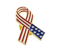 Fashionabe - Pin de cinta para el Día de la Independencia de Estados Unidos, decoración para actividades escolares y fiestas temáticas, suministros para el Día de la Independencia