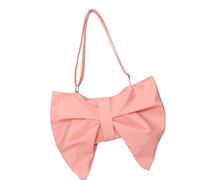 Fashionable Bows Shoulder Bag For Women Nylon Evening Purses Trendy Armpit Bags with Ruched Designs For Everyday Use Lightweight Commuters Bag For Women