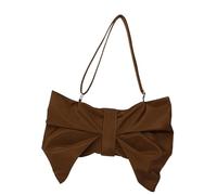 Fashionable Bows Shoulder Bag For Women Nylon Evening Purses Trendy Armpit Bags with Ruched Designs For Everyday Use Lightweight Commuters Bag For Women