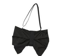Fashionable Bows Shoulder Bag For Women Nylon Evening Purses Trendy Armpit Bags with Ruched Designs For Everyday Use Lightweight Commuters Bag For Women