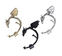 Fashionable Gothic Dragon Ear Cuff No Hole Earring for Women 3 Styles