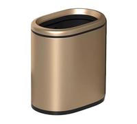 Fashionable Indoor Garbage Bin, 9/12 Liter Slim Stainless Steel Trash Can, Open-Top Trash Can with Removable Trash Bin, Modern Narrow Garbage Can for Kitchen Bathroom Bedroom Office,Get More Storage(G