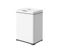 Fashionable Indoor Garbage Bin, Intelligent Sensor 30 Liters Trash Can with Lid Large Commercial Home Kitchen Hotel Mall Intelligent Trash Can Sensor,Get More Storage(White)