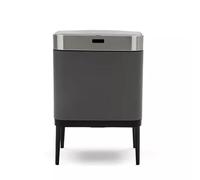 Fashionable Indoor Garbage Bin, Intelligent Sensor Classified Trash Can Kitchen Large Capacity Household Stainless Steel Light Luxury Office Living Room High Feet,Get More Storage(Gris)