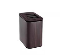 Fashionable Indoor Garbage Bin, New Chinese Style Intelligent Sensor Trash Can Household Electric Clip Narrow Toilet Bathroom Kitchen Living Room Bedroom Wood Grain Wastebasket,Get More Storage(Brown