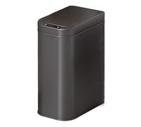 Fashionable Indoor Garbage Bin, Stainless Steel Automatic Trash Can, Soft Close Touchless Garbage Can with Inner Liner, Modern Narrow Metal Garbage Bin for Bathroom, Kitchen, Living Room,Get More Sto