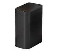 Fashionable Indoor Garbage Bin, Stainless Steel Automatic Trash Can, Soft Close Touchless Garbage Can with Inner Liner, Modern Narrow Metal Garbage Bin for Bathroom, Kitchen, Living Room,Get More Sto